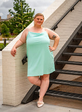 Load image into Gallery viewer, Soft Mint Mini Dress
