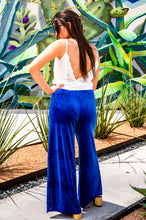 Load image into Gallery viewer, Blue Velvet Pants
