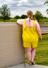 Load image into Gallery viewer, Yellow Gingham Short Set
