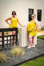 Load image into Gallery viewer, Yellow Gingham Short Set
