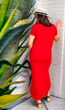 Load image into Gallery viewer, Deep Red Maxi Dress
