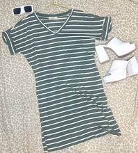 Load image into Gallery viewer, Striped Tee Dress
