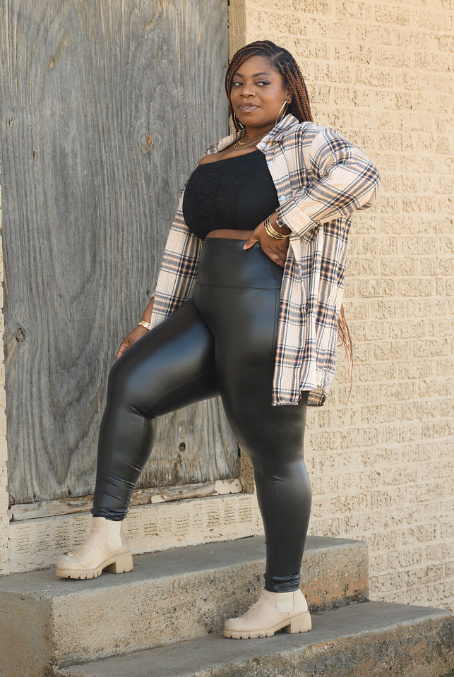 Faux Leather Leggings-Plus Size – Abby's of Frankenmuth